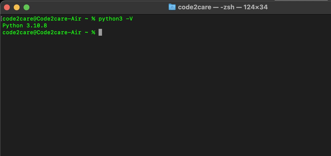 Knowing Python Version on Mac Example